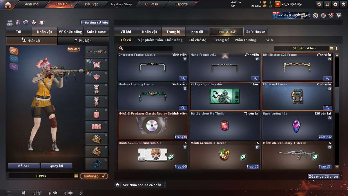 shop acc cf uy tin gia re